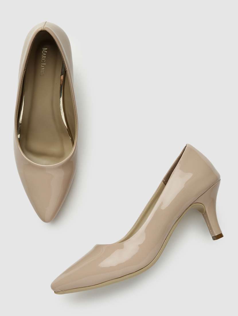 nude solid slip on pump - 19666400 -  Standard Image - 3