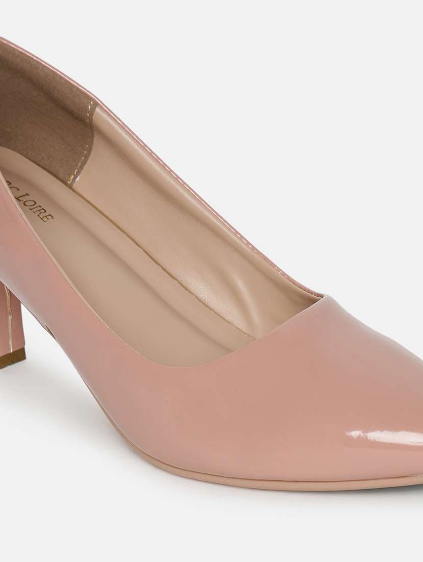 pink solid slip on pump - 19666402 -  Standard Image - 5