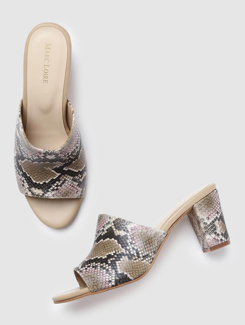 tan pu slip on sandals - 19666419 - Standard Image - 3