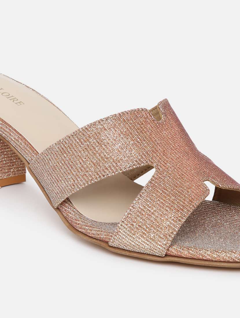 pink pu slip on sandals - 19666425 -  Standard Image - 5