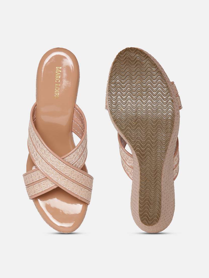 marc loire women beige wedges - 19666433 -  Standard Image - 3