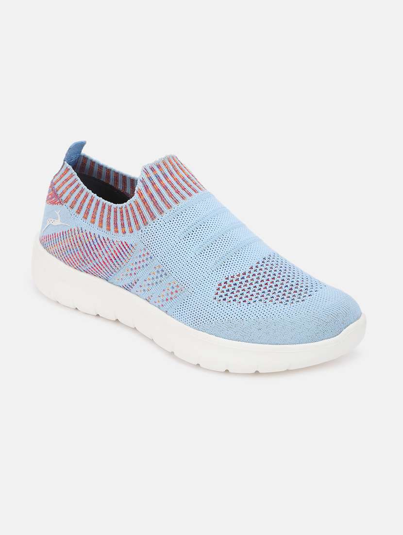 light blue fabric slip on casual shoes - 19666499 - Zoom Image - 0