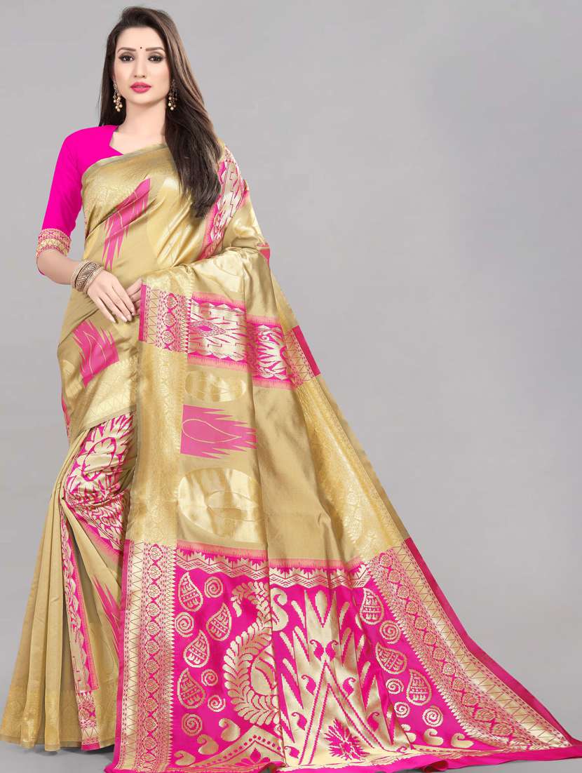 self designed woven saree - 19666548 - Zoom Image - 0