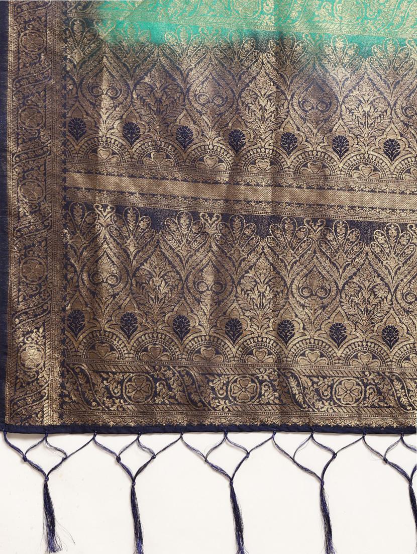 self designed woven saree with blouse - 19666561 - Standard Image - 5