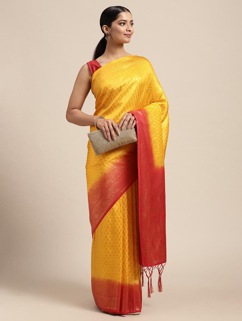 self designed woven saree with blouse - 19666565 -  Zoom Image - 0