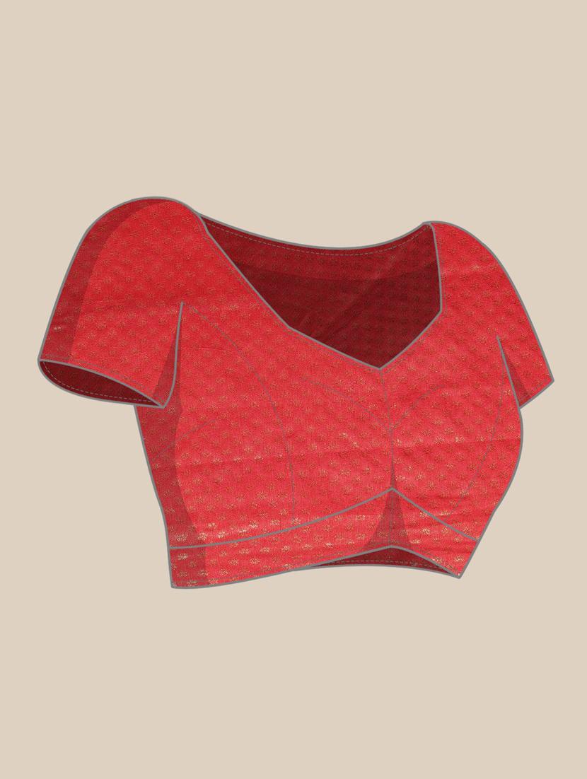 self designed woven saree with blouse - 19666565 - Standard Image - 3