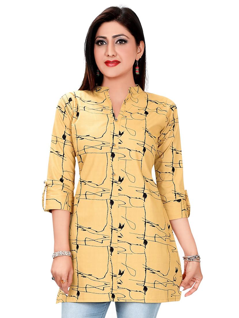 printed a-line kurti - 19666819 - Zoom Image - 0