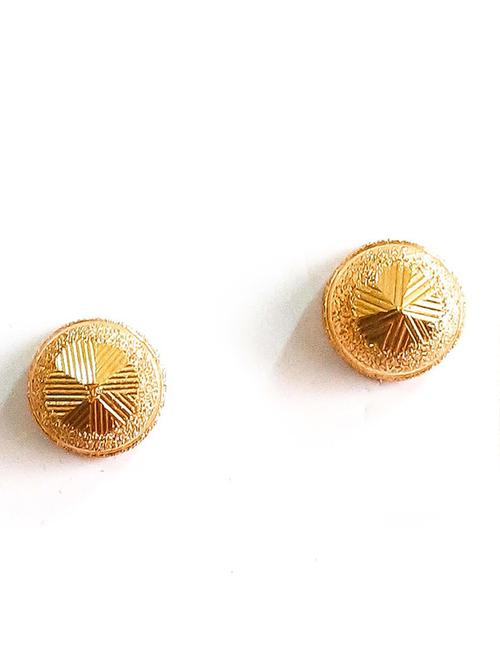 gold brass studs earring - 19667034 - Standard Image - 0
