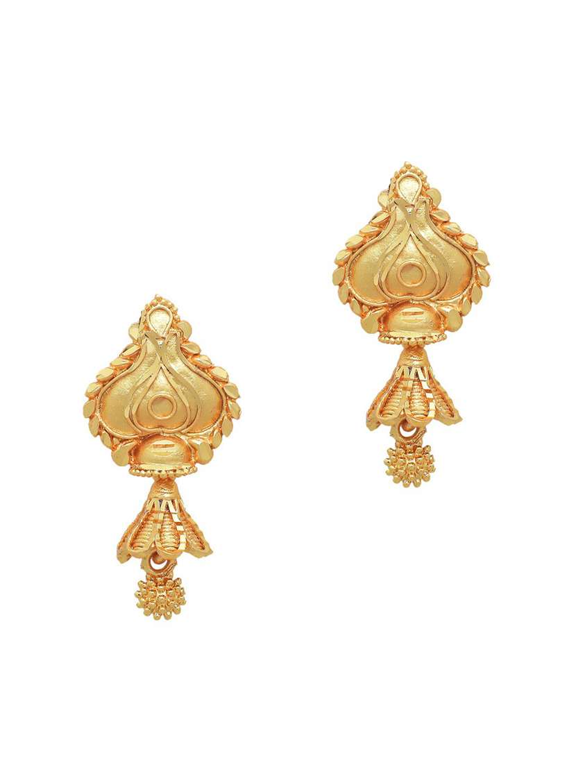 Amazon.com: Jwellmart Indian Lightweight Oxidized Finish Stylish Statement  Ghungroo Studs Fashion Earrings Jewellery (Gold): Clothing, Shoes & Jewelry