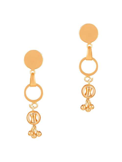 pink brass drop earring - 19667238 - Standard Image - 0