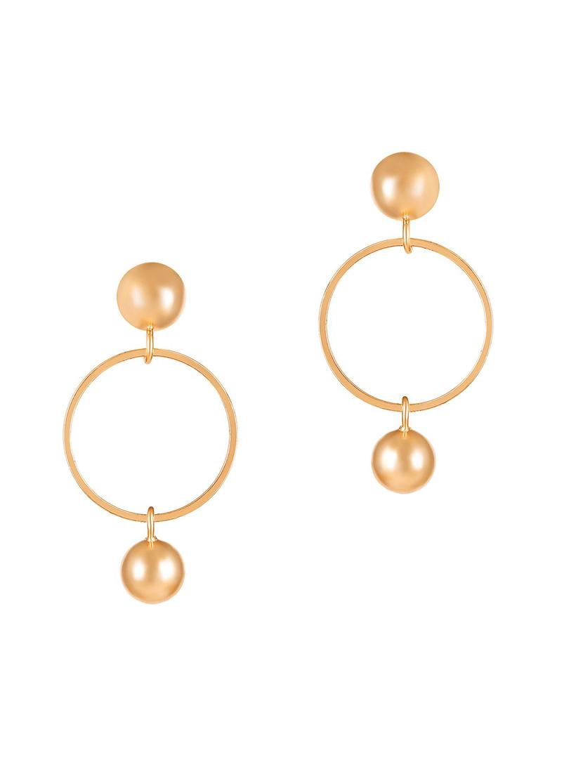 pink brass drop earring - 19667249 - Zoom Image - 0