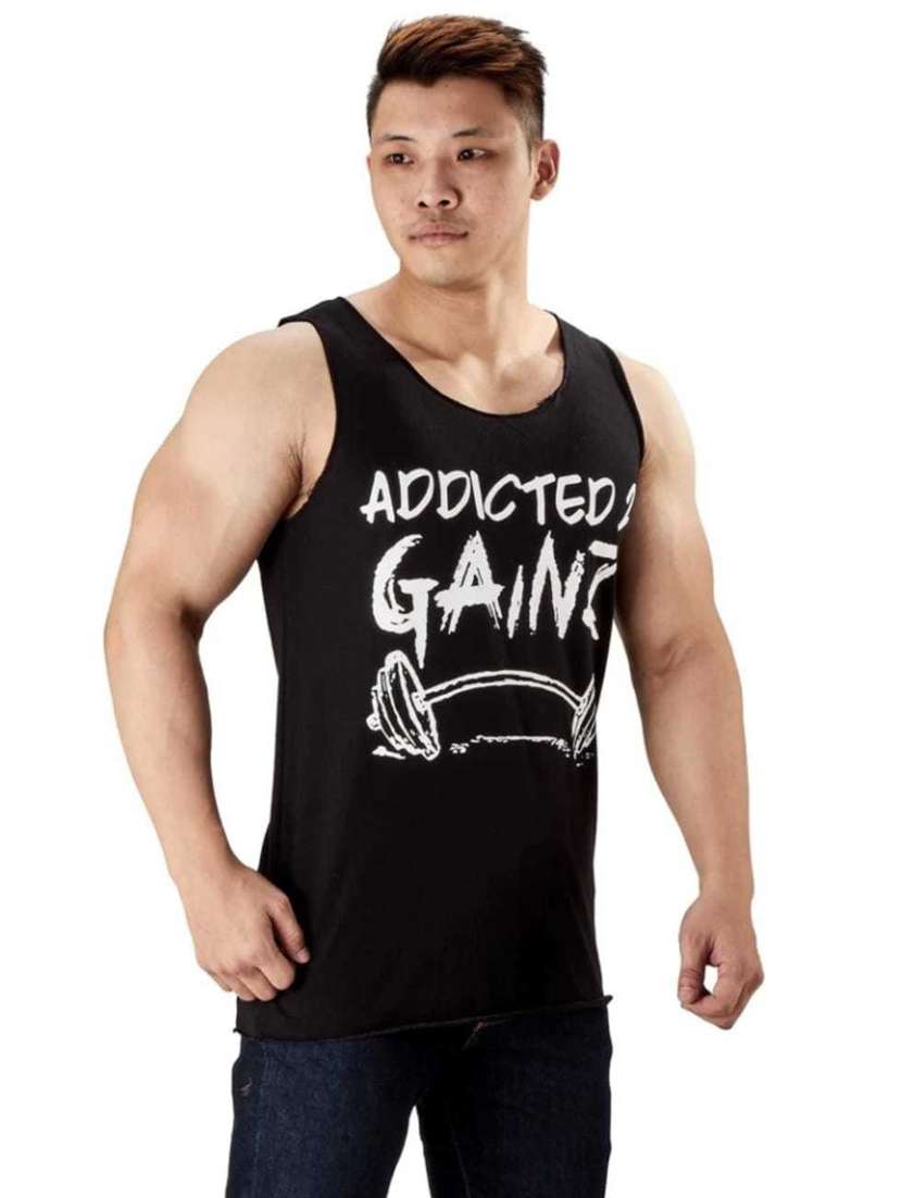 black cotton vest