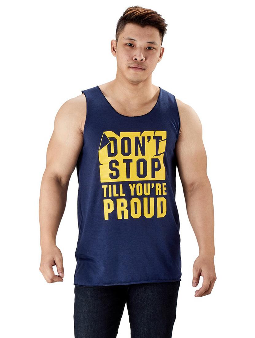 dark blue cotton vest - 19667546 - Zoom Image - 0