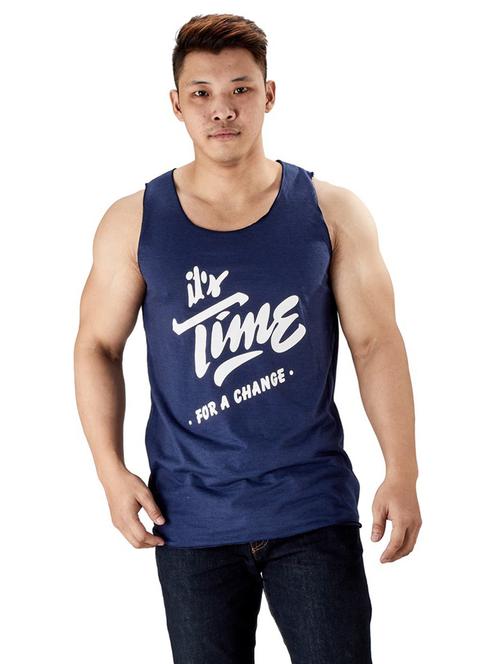 dark blue pure cotton vest - 19668002 -  Standard Image - 0