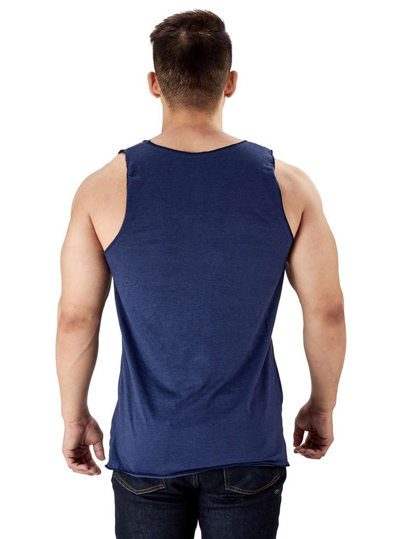 blue pure cotton vest - 19668037 -  Standard Image - 3