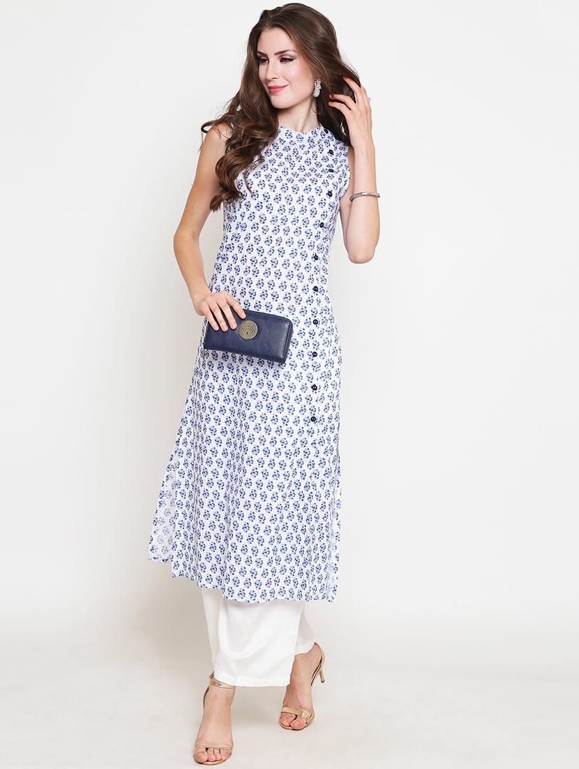 printed kurta with palazzo set - 19670285 -  Zoom Image - 0