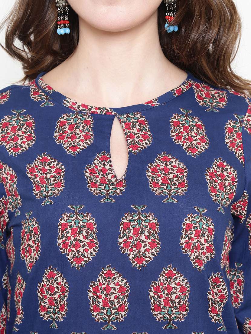 printed kurta with pant set - 19670298 -  Standard Image - 3