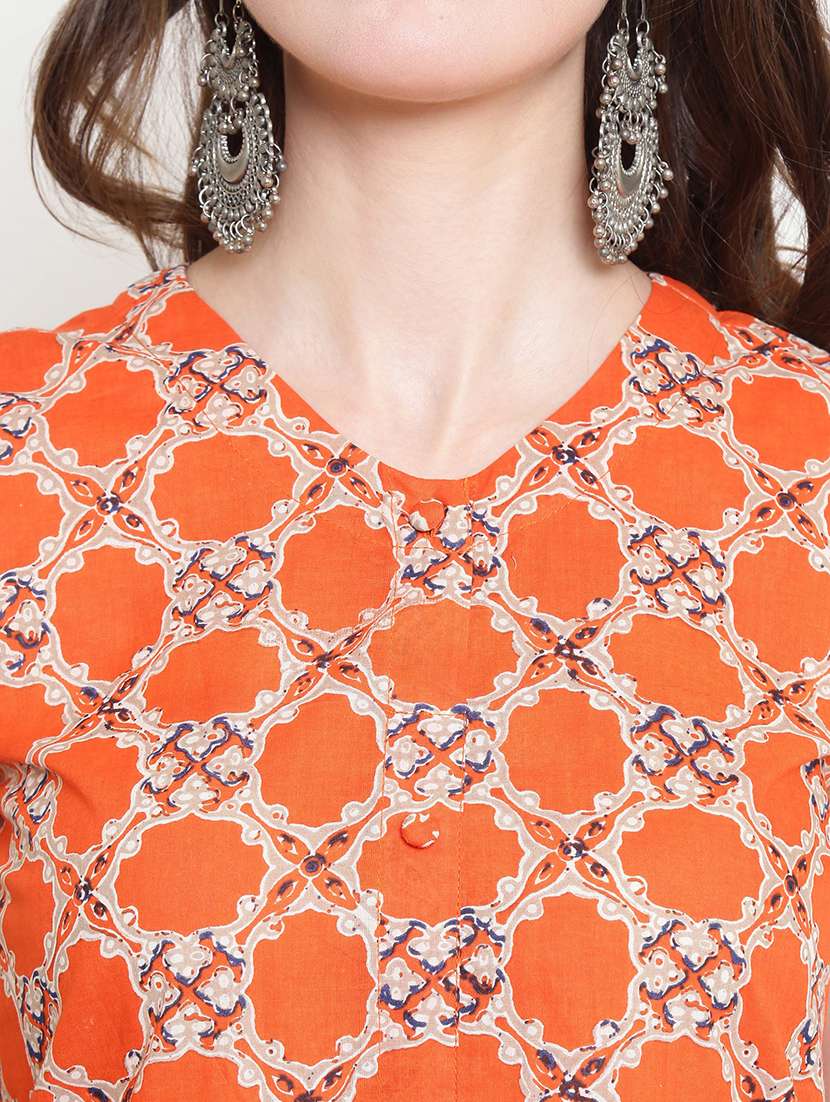 printed kurta with pant set - 19670311 -  Standard Image - 3