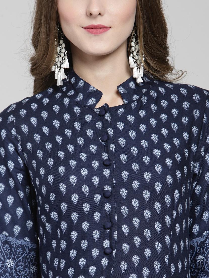 printed kurta with pant set - 19670367 - Standard Image - 3