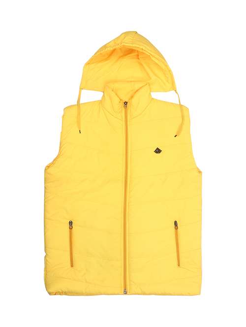 yellow solid half jackets - 19670881 -  Standard Image - 0