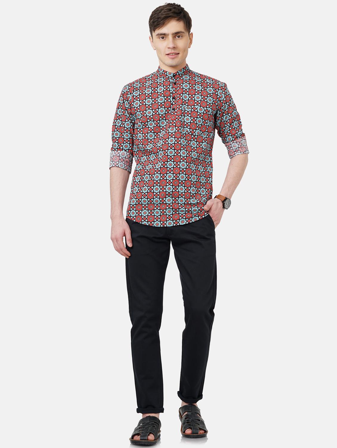 mens aztec casual shirt - 19672334 - Standard Image - 3