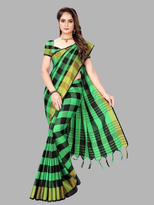 check chettinad saree with blouse - 19672464 - Standard Image - 0