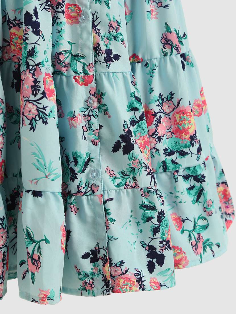 girls shoulder strap cold shoulder frock - 19672682 -  Standard Image - 3