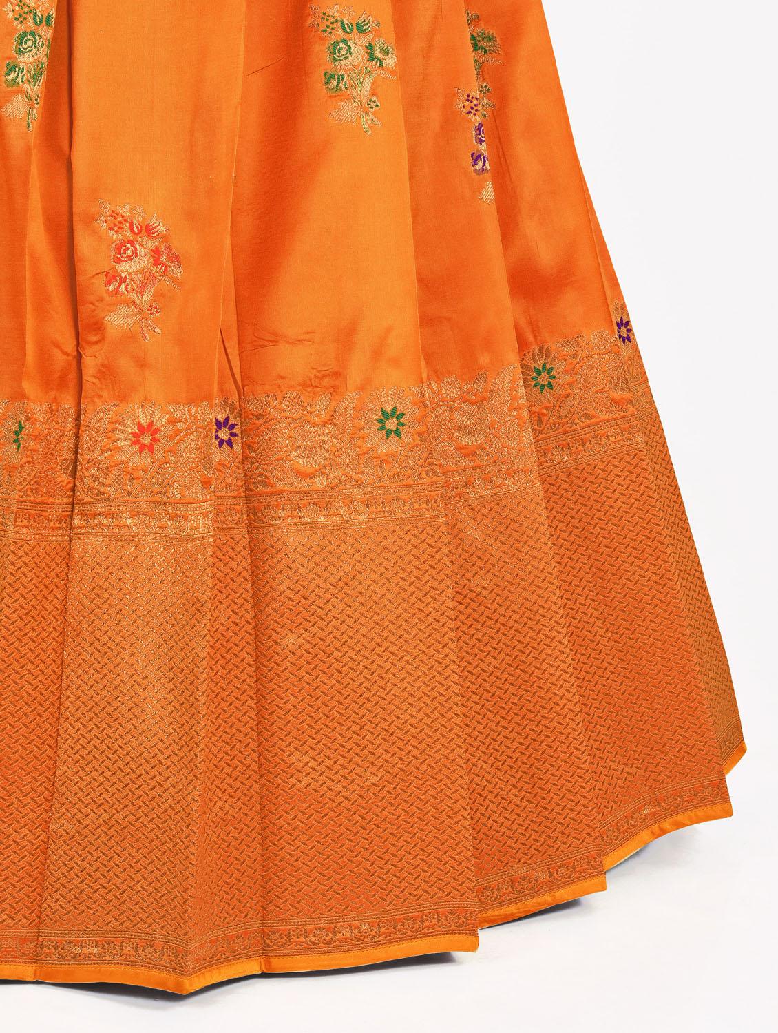 self designed woven lehenga choli with dupatta - 19679066 - Standard Image - 5
