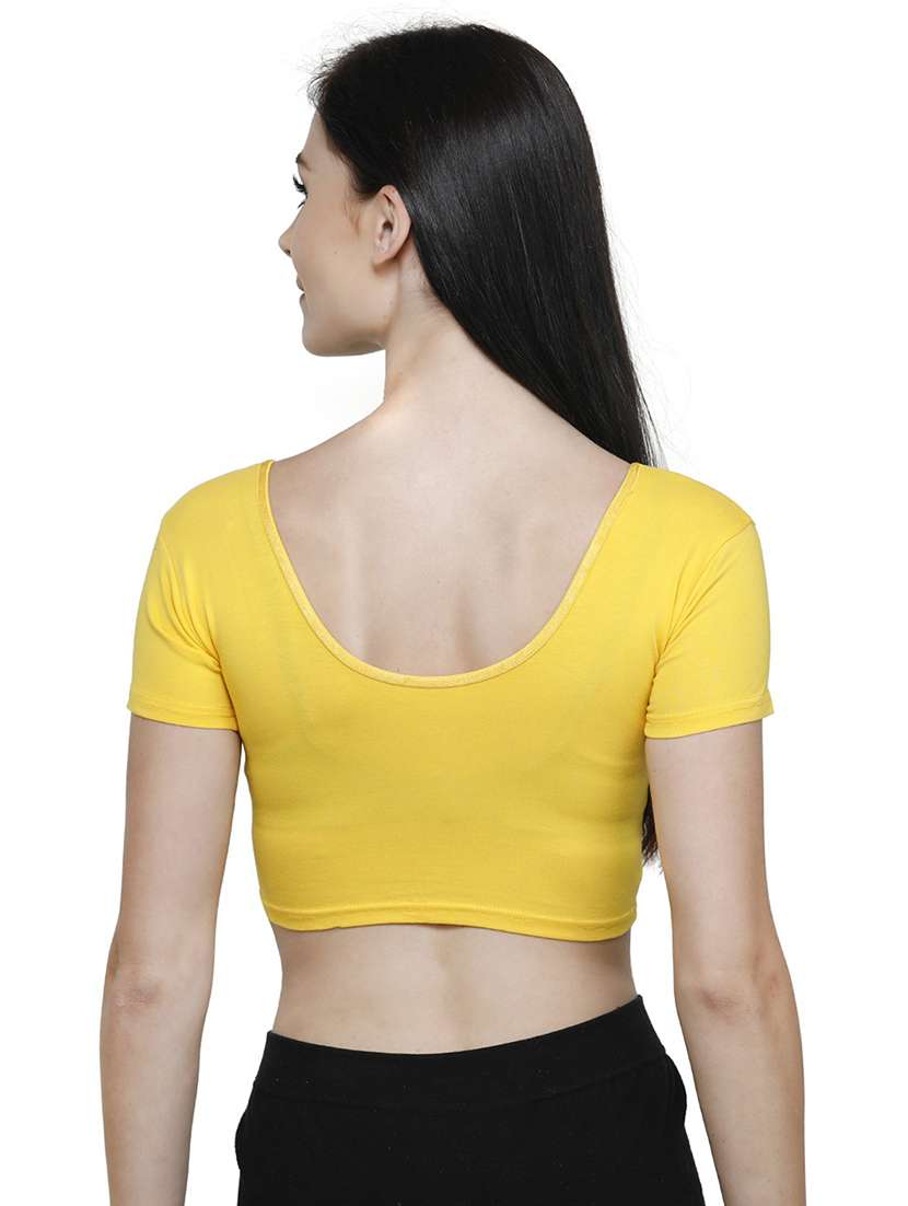 women solid short sleeve stitched blouse - 19682053 - Standard Image - 3
