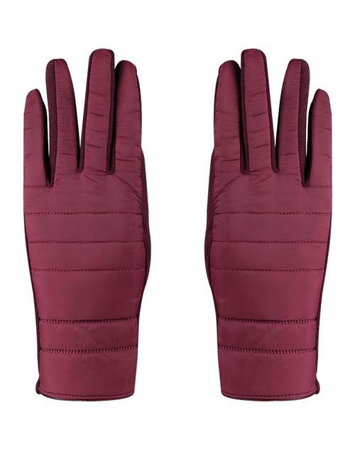 maroon solid gloves - 19682182 -  Standard Image - 0