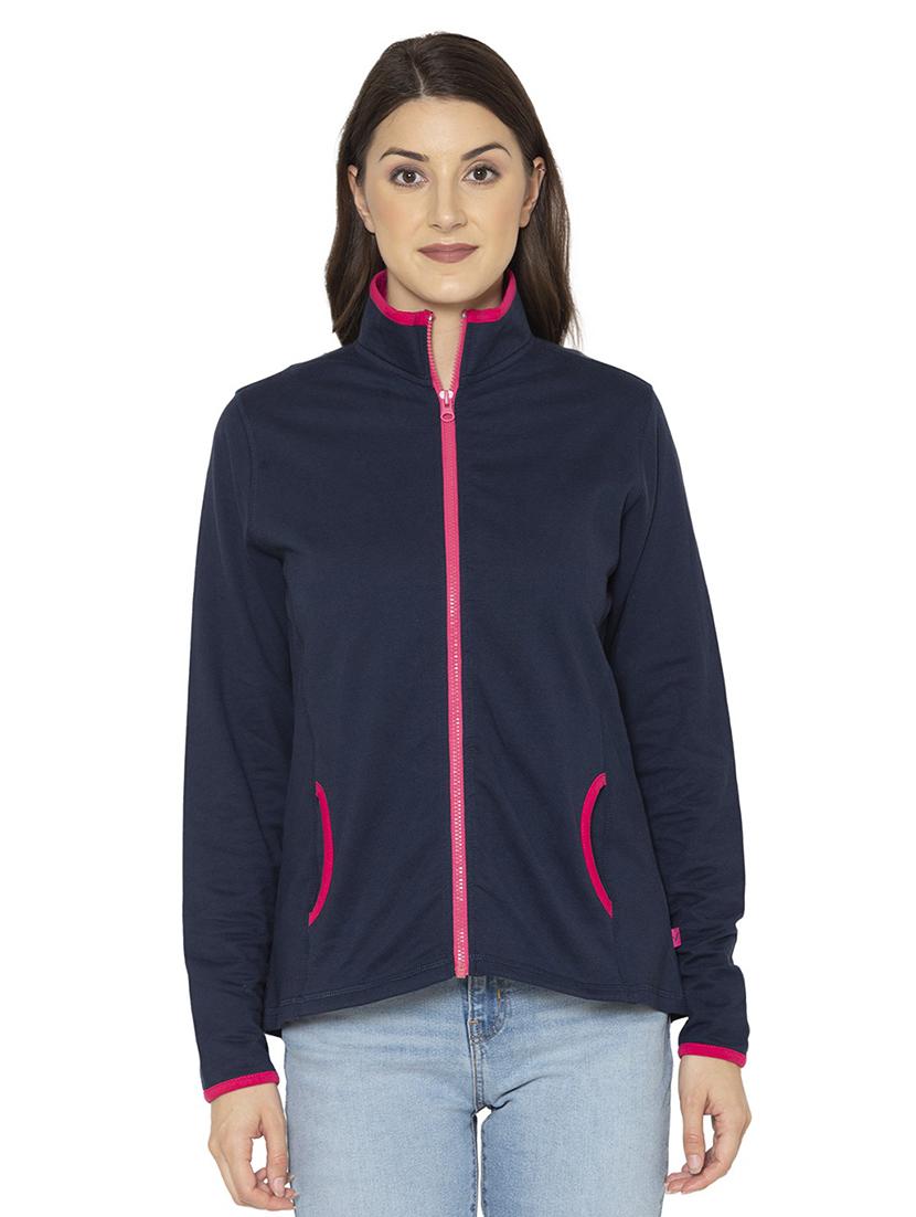 dark blue solid regular jacket - 19682251 - Zoom Image - 0