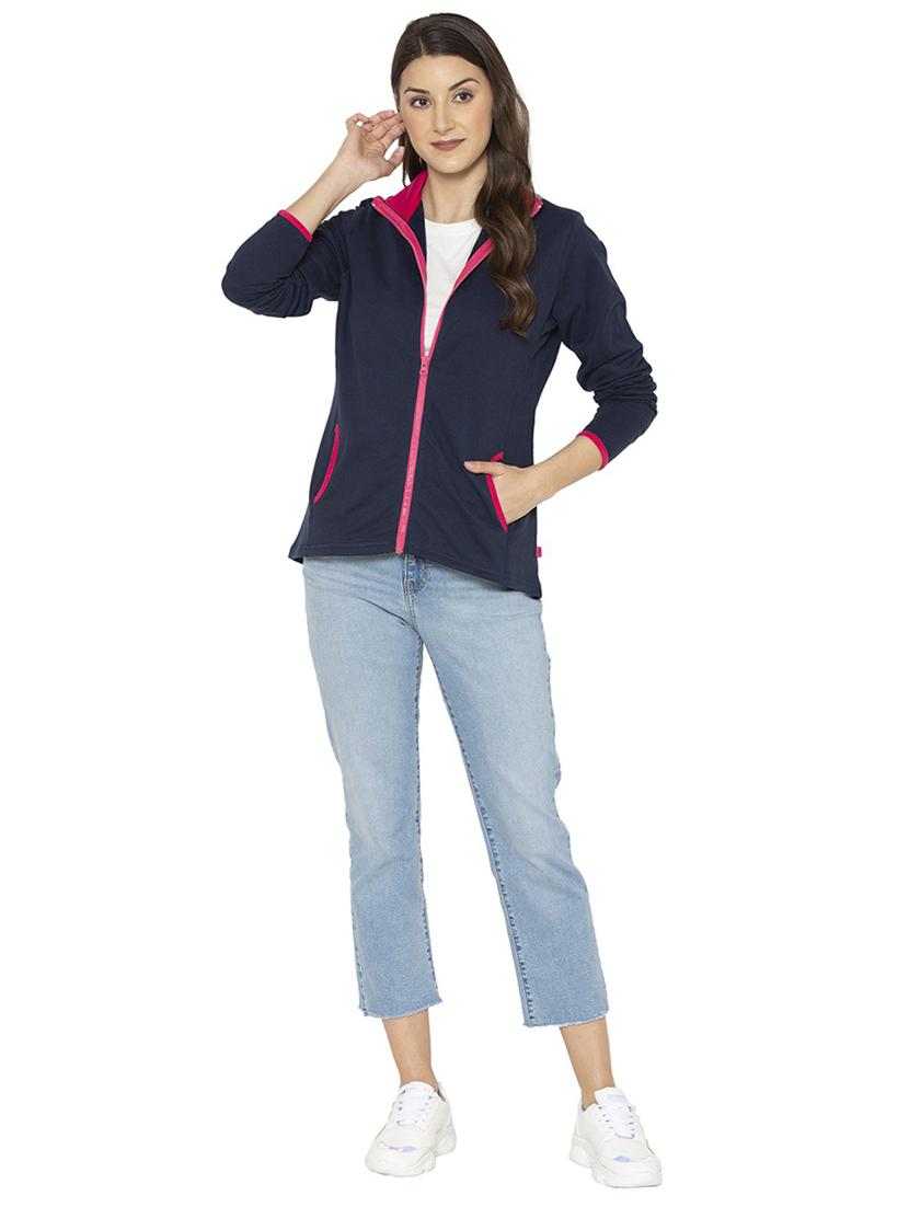 dark blue solid regular jacket - 19682251 - Standard Image - 3