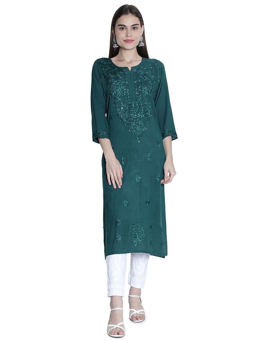 women's straight kurta - 19684606 -  Zoom Image - 0