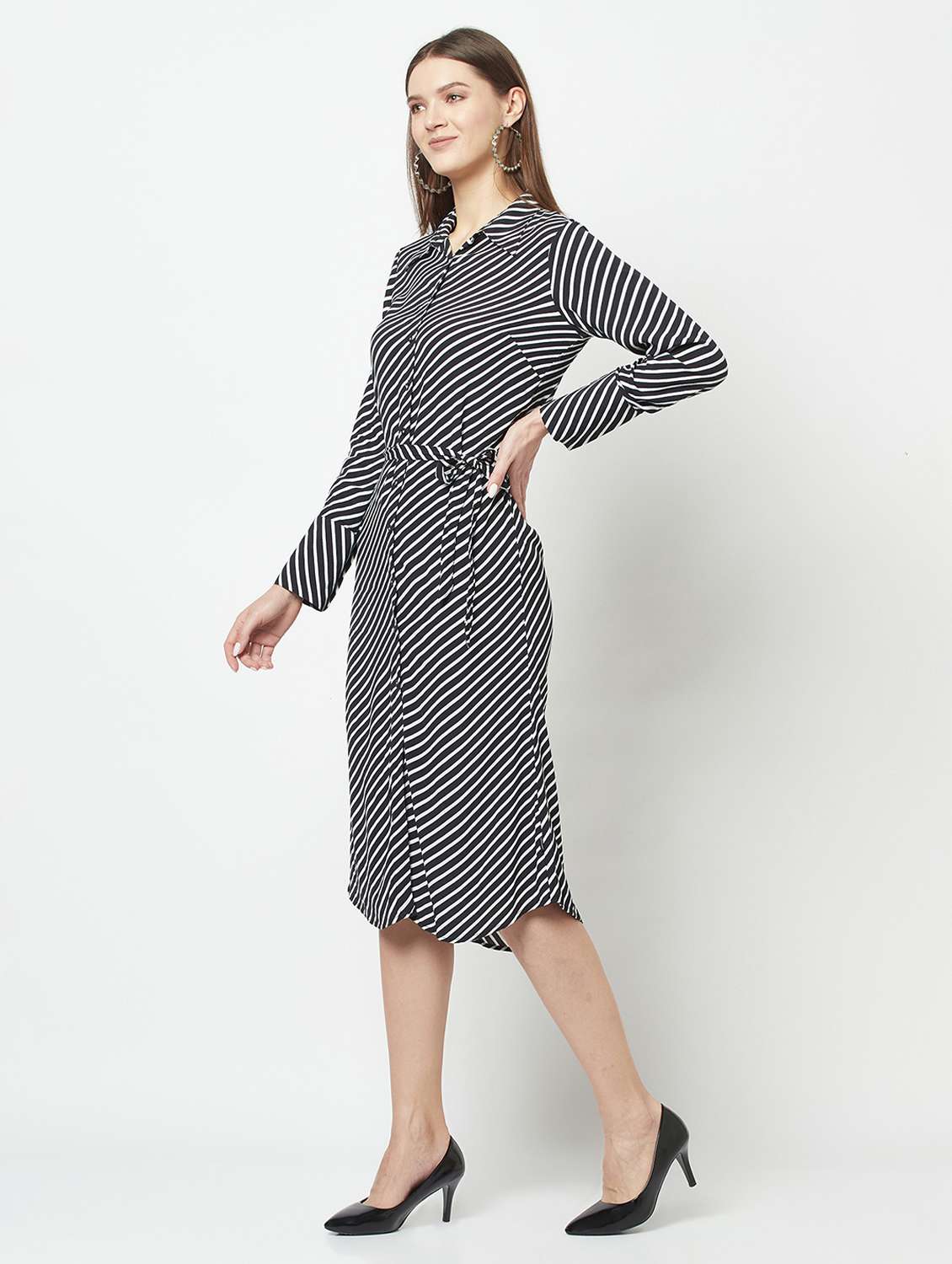 women's shirt striped dress - 19684873 -  Standard Image - 3