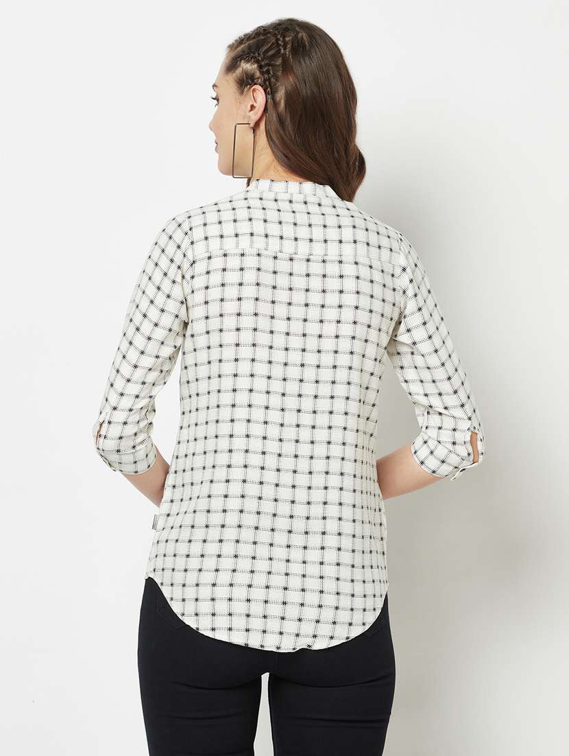 checkered print regular shirt - 19684905 -  Standard Image - 3