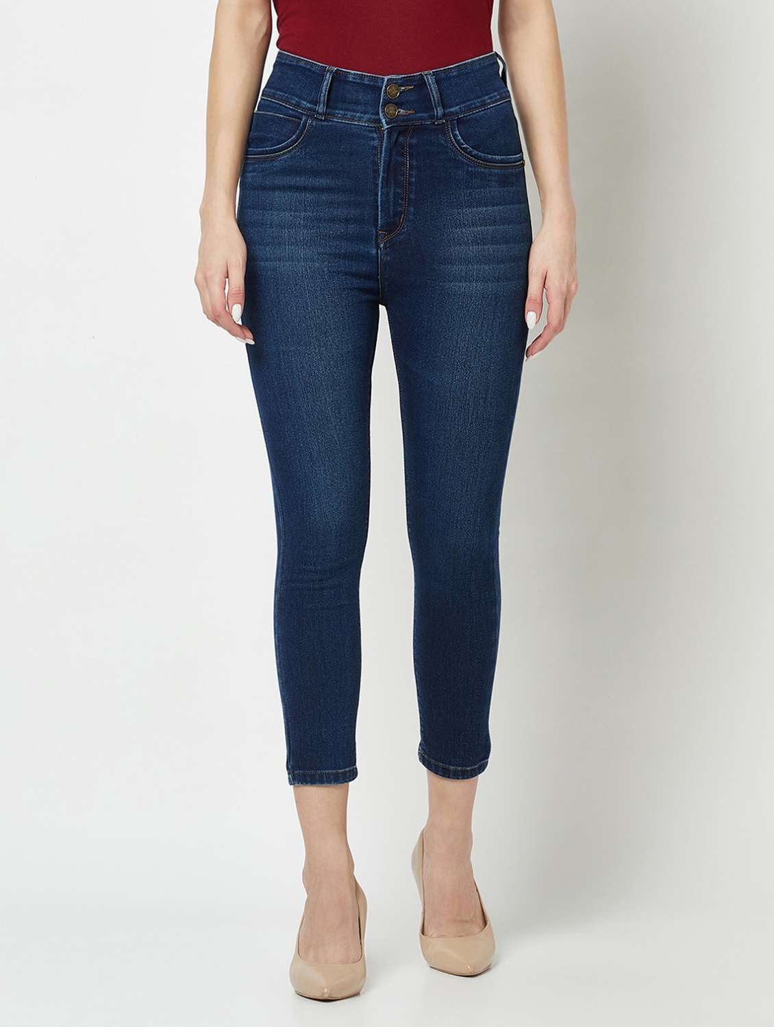 women's plain skinny fit jeans