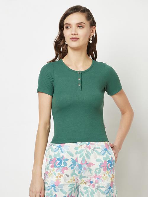 solids cotton blend regular tee - 19685677 -  Standard Image - 0