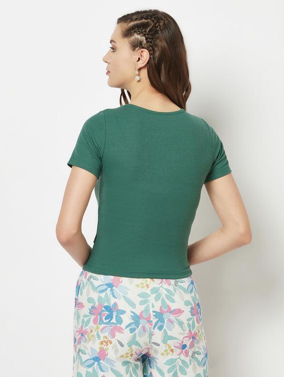 solids cotton blend regular tee - 19685677 - Standard Image - 3