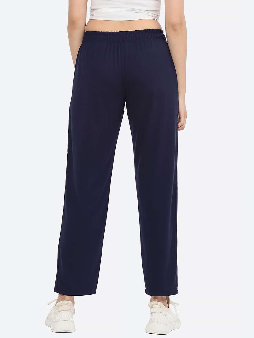navy blue solid jogger - 19686699 -  Standard Image - 3