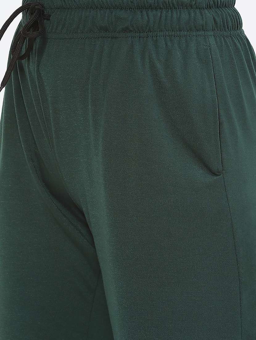 green solid jogger - 19686700 -  Standard Image - 5