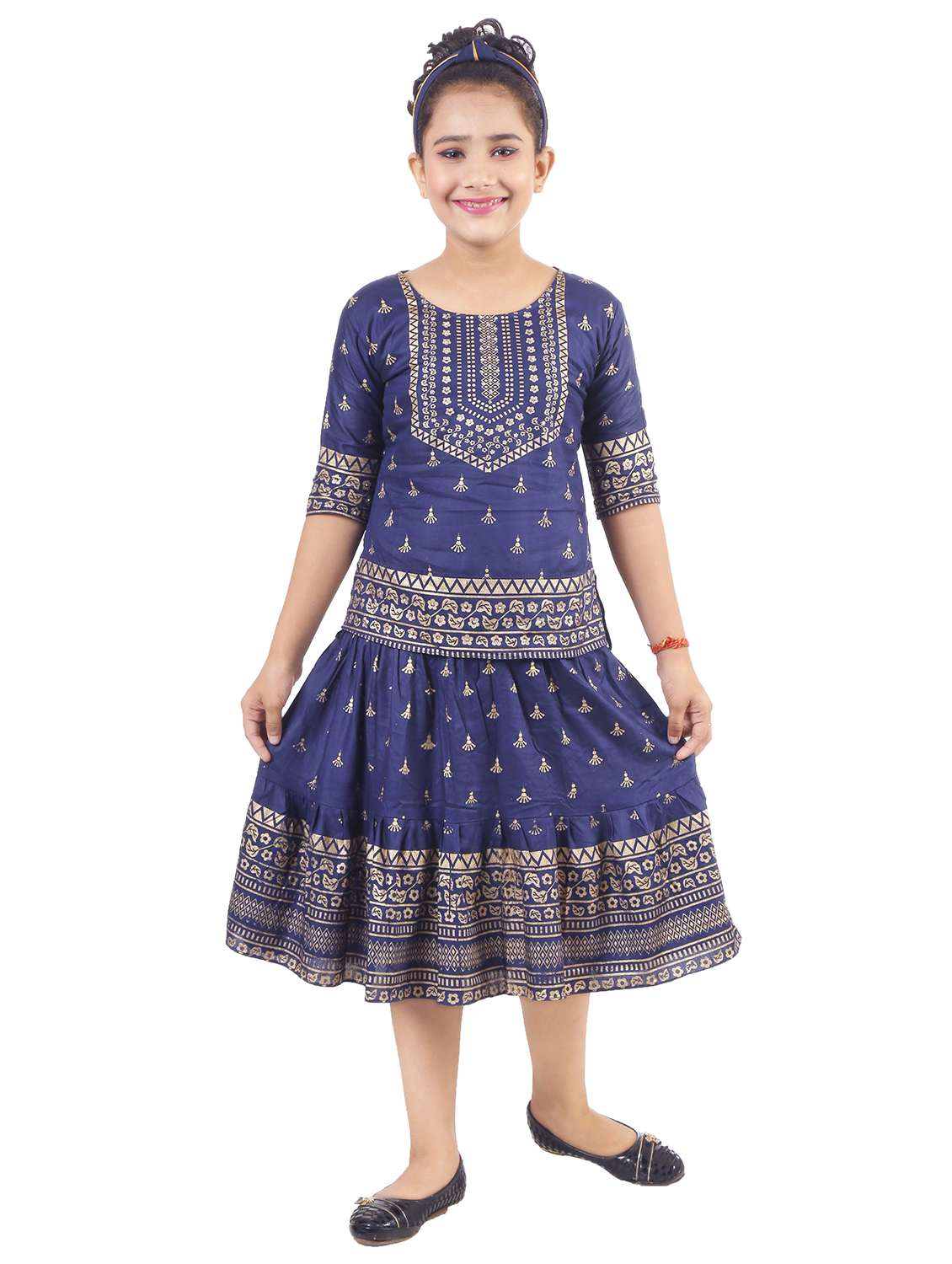 printed rayon skirt top 