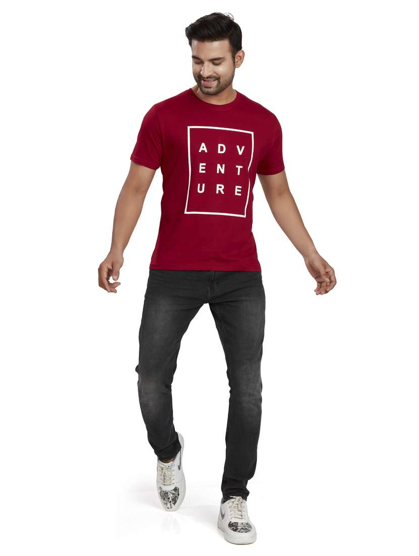 round neck printed regular t-shirt - 19689014 -  Standard Image - 3