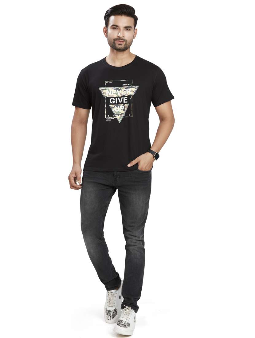 round neck printed regular t-shirt - 19689017 -  Standard Image - 3