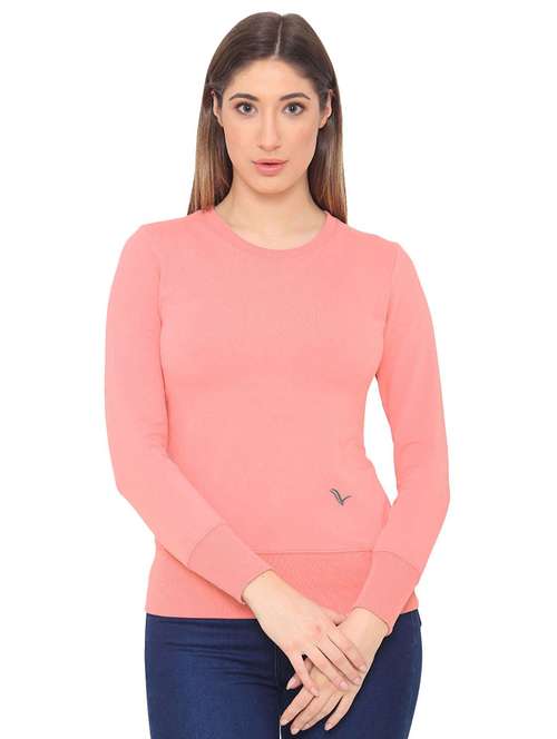 pink solid regular sweatshirt - 19689045 -  Standard Image - 0