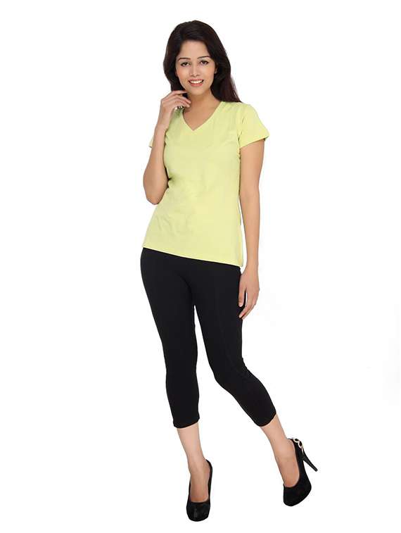 women's plain v neck t-shirt - 19689126 -  Standard Image - 3
