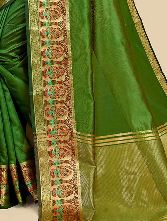 solid with border plain saree - 19690204 -  Standard Image - 3