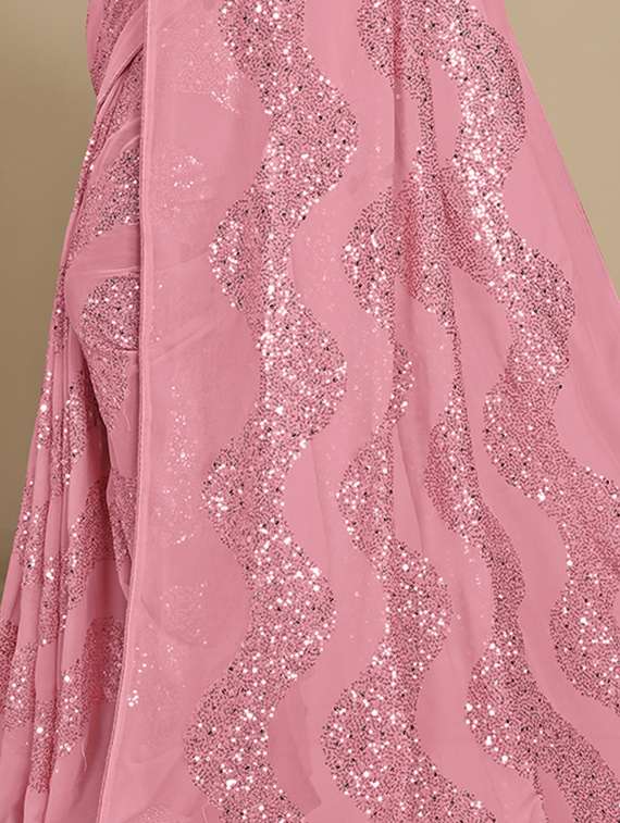 women's embellished saree with blouse - 19690231 - Standard Image - 3