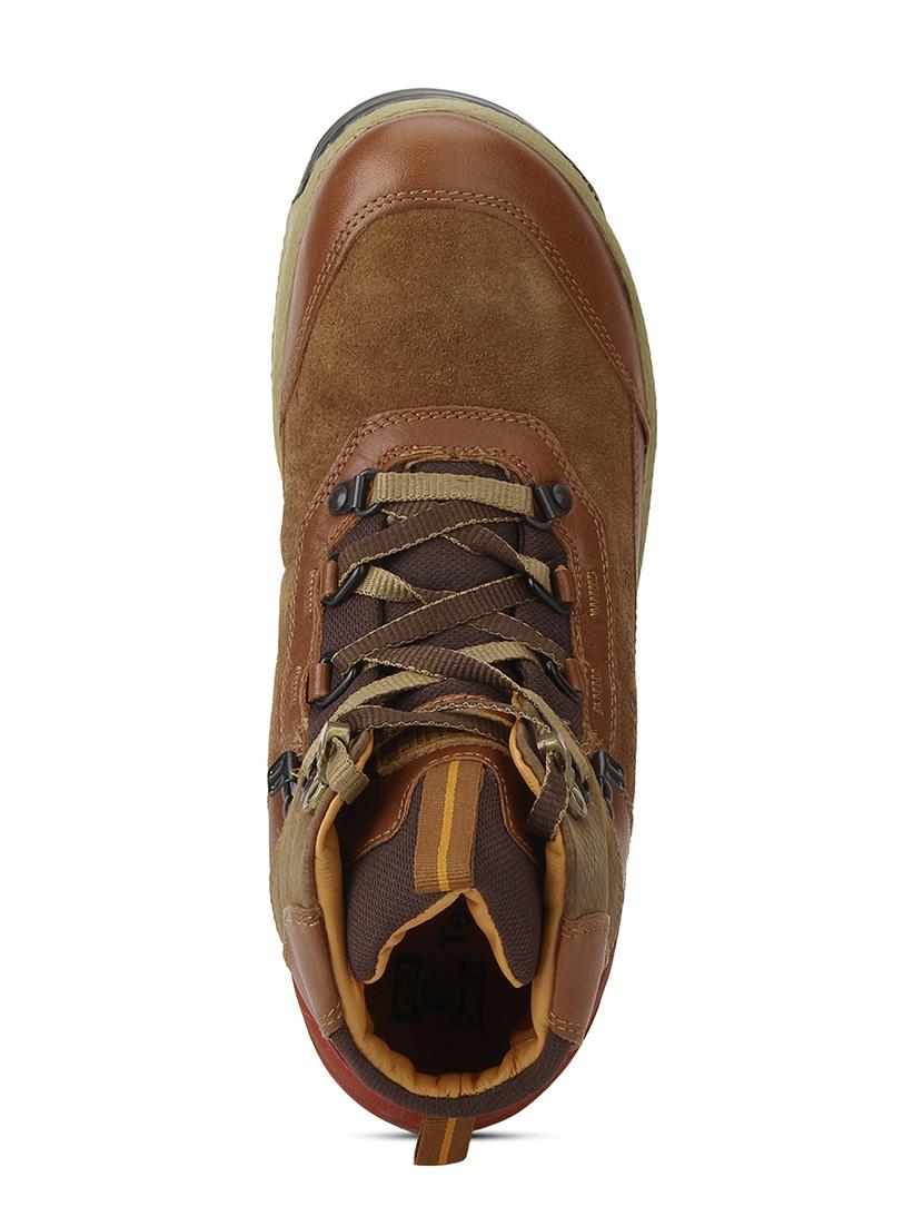 tan leather lace up boots - 19690265 - Standard Image - 3