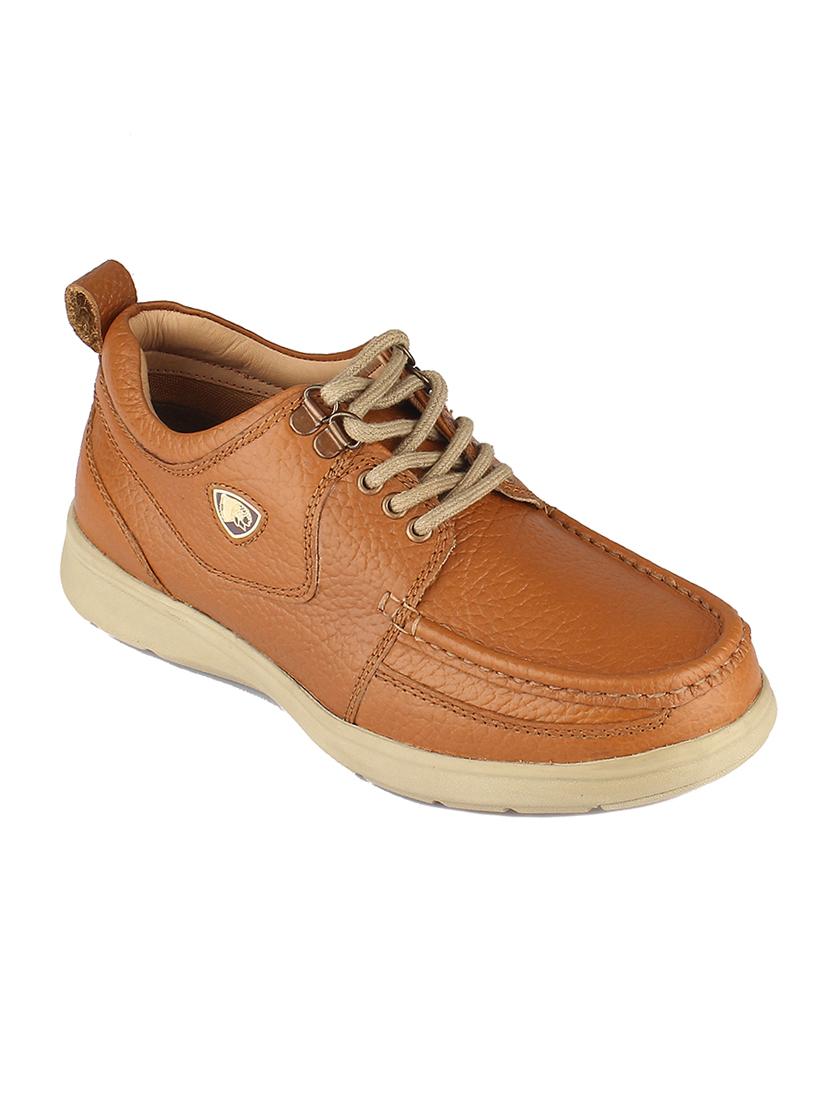tan leather lace up shoes - 19690271 - Zoom Image - 0