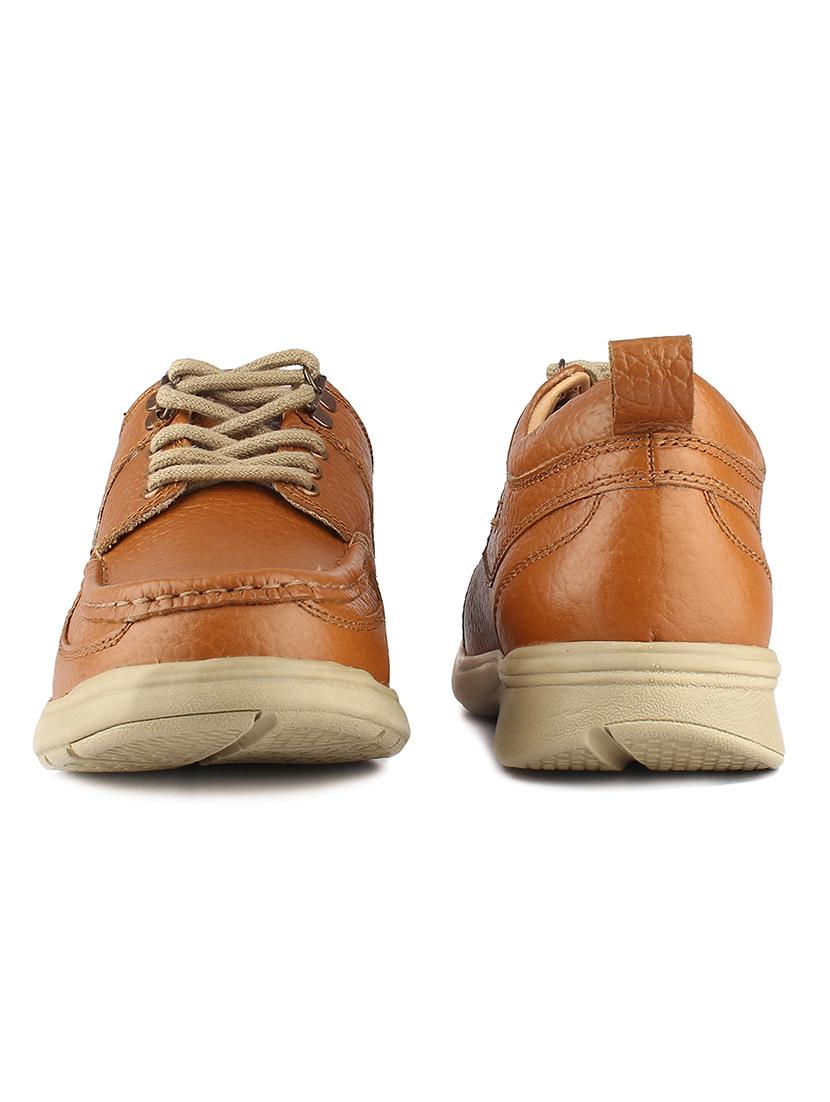tan leather lace up shoes - 19690271 - Standard Image - 3